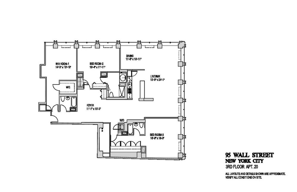 Photo for  95 Wall  - 95 WALL STREET Rental Building in Financial District, Manhattan