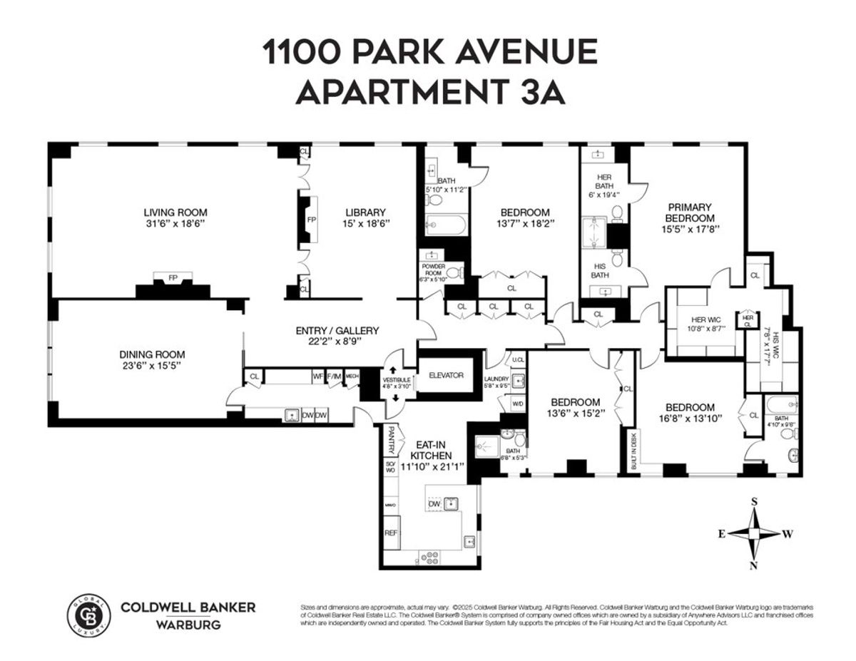Photo for  1100 PARK AVENUE  - 1100 PARK AVENUE Cooperative in Upper East Side, Manhattan