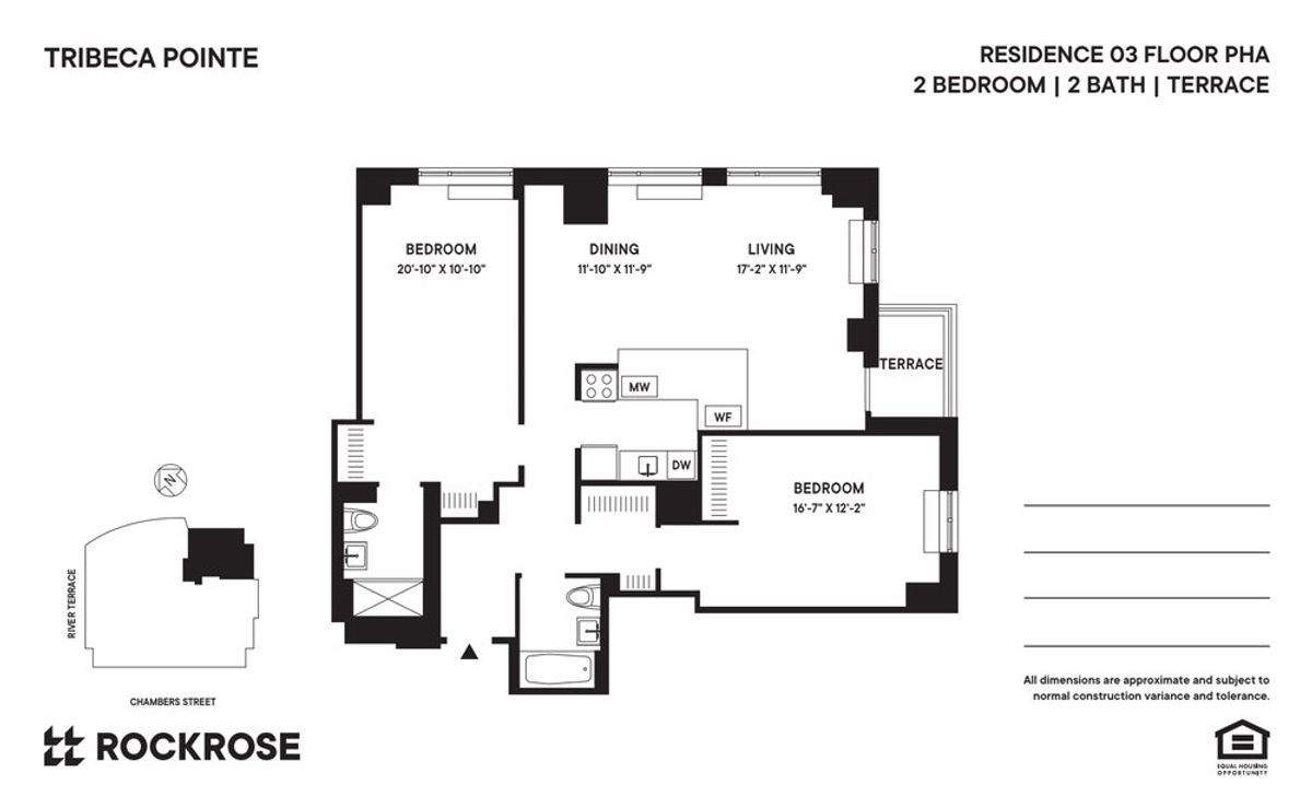 Photo for  TRIBECA POINTE  - 399 CHAMBERS STREET Rental Building in Battery Park City, Manhattan