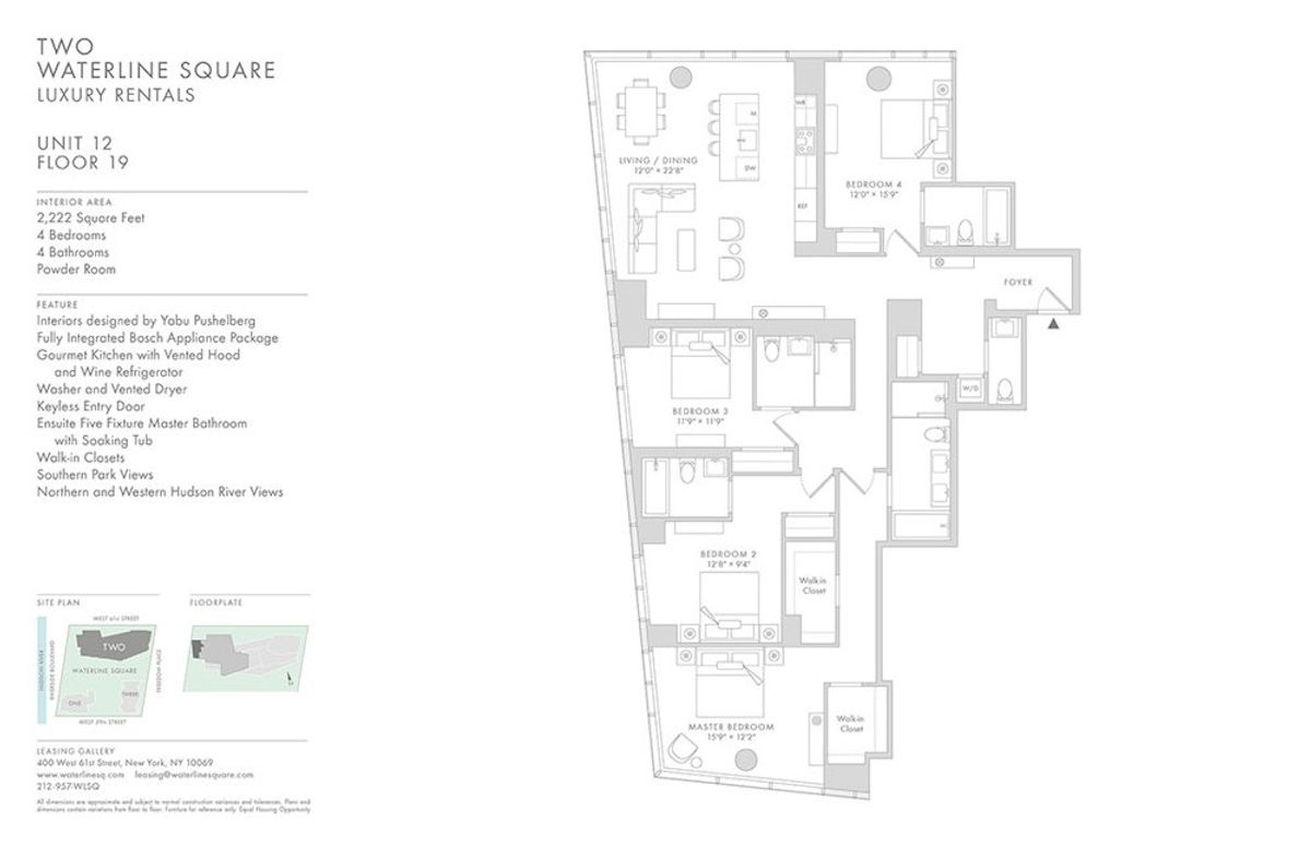 Photo for  Two Waterline Square  - 400 West 61st Street Condominium in Upper West Side, Manhattan