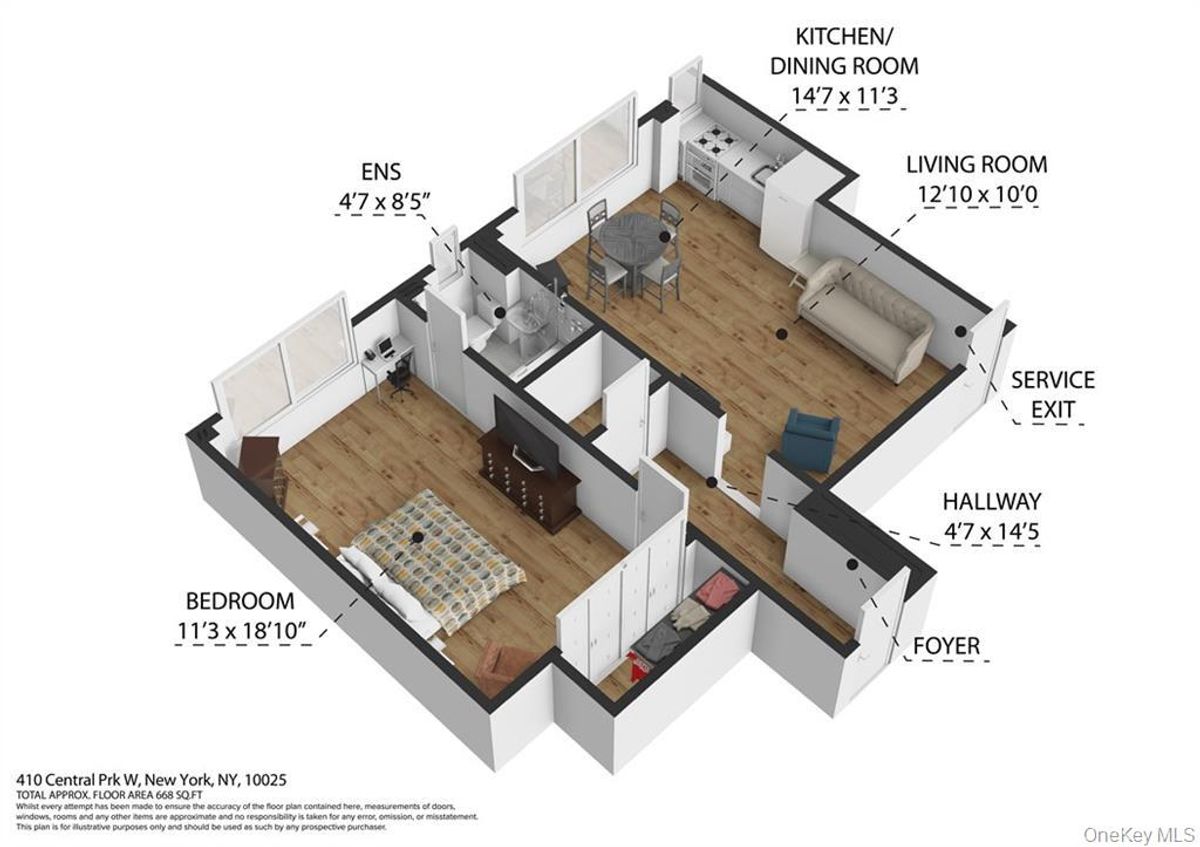Photo for  Edith Apartments  - 410 CENTRAL PARK WEST Cooperative in Manhattan Valley, Manhattan