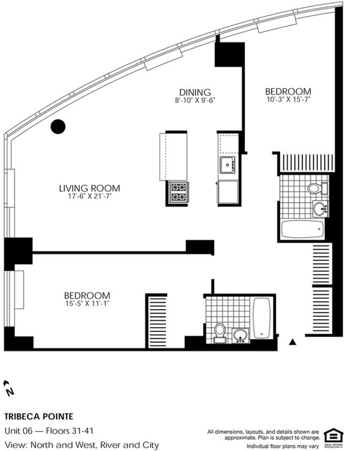 Photo for  TRIBECA POINTE  - 399 CHAMBERS STREET Rental Building in Battery Park City, Manhattan