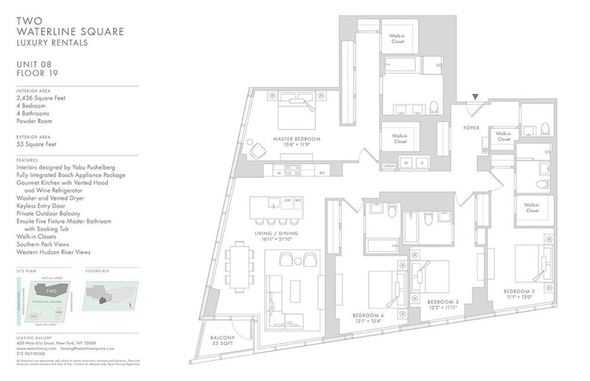 Photo for  Two Waterline Square  - 400 West 61st Street Condominium in Upper West Side, Manhattan